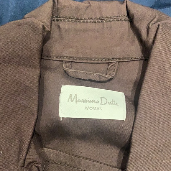 Massimo Dutti Woman Short Trench Sz L - Picture 6 of 6